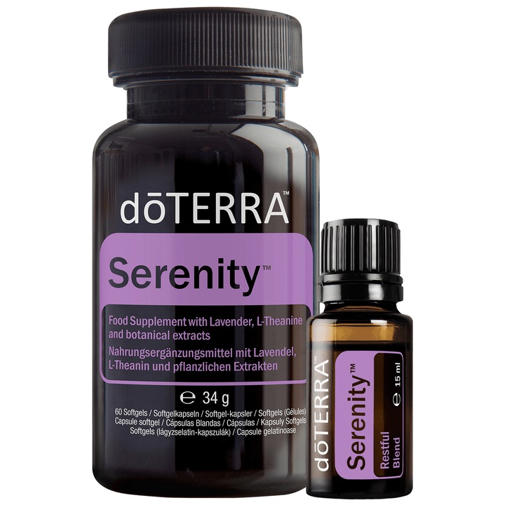 Pachet doTERRA Serenity™ Capsule si ulei de 15 ml