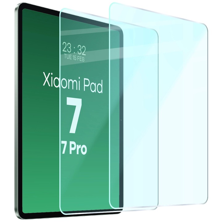 Set 2x Sticla Bizon Glass Tab Clear pentru Xiaomi Pad 7/ 7 Pro, transparent