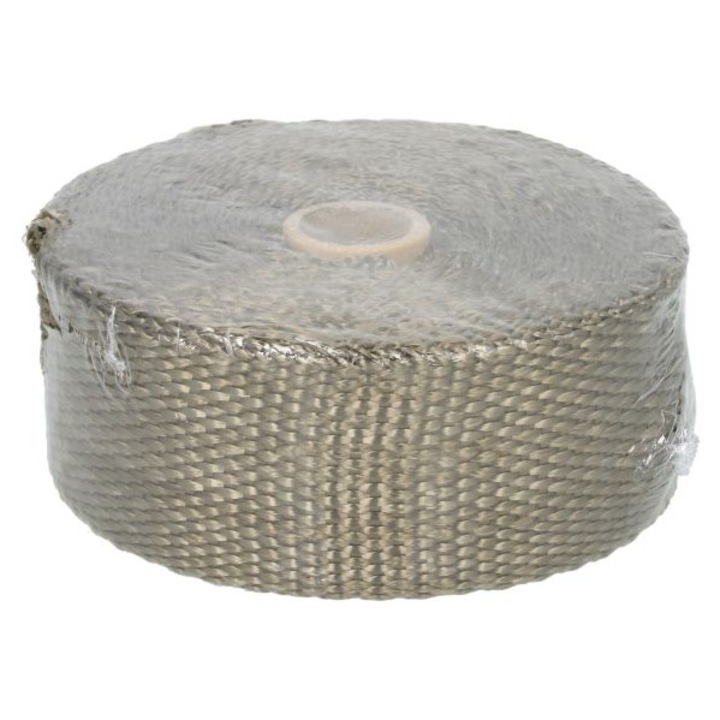 Титаниева термо лента с устойчивост до 1200°, за мотоциклети, ATV, автомобилни ауспуси, ширина 50 мм, дължина 10 000 мм, дебелина 2 мм