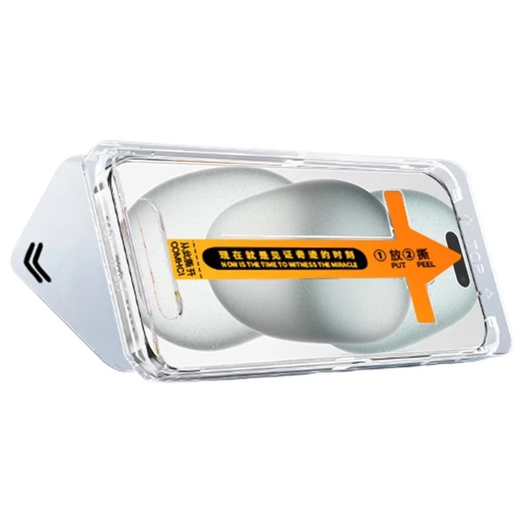 Folie protectie pentru telefon, sticla securizata, transparenta, 9H, compatibila cu iPhone 15/16/14 Pro