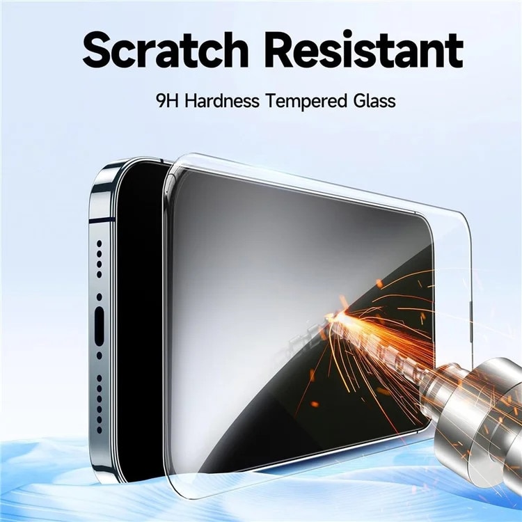 Folie protectie pentru telefon, sticla securizata, transparenta, 9H, compatibila cu iPhone 15/16/14 Pro