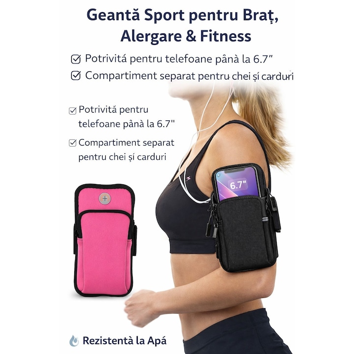 Geanta Sport pentru Brat – Ideala pentru Alergare & Fitness