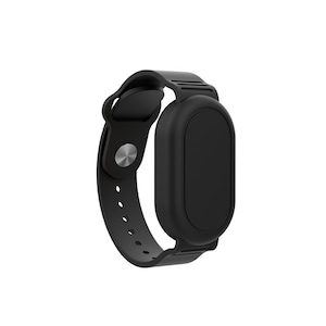 Bratara SmartTag2 impermeabila, husa de protectie Galaxy SmartTag2, impermeabila si durabila, protectie integrala, bratara cu lungime reglabila, material siliconic moale, neagra