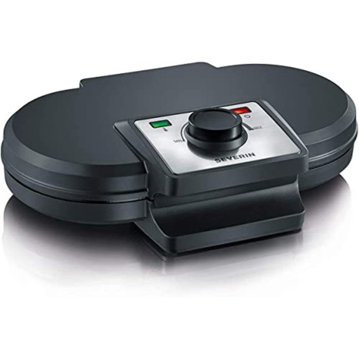 Severin Duo gofrisütő, dupla, tapadásmentes, fekete, 1200W