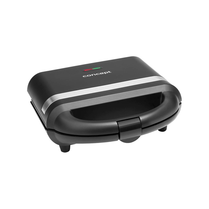 Szendvicssütő Concept Sv3052 700W, fekete/ezüst, négyzet alakú