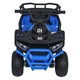 Atv electric pentru copii Robust Blue, 4 motoare de 35W, baterie de 12V/7Ah, telecomanda 2.4G cu 3 viteze, roti spuma EVA, scaun piele ecologica, port USB, MP3, radio FM, Bluetooth, Lumini LED, pedala acceleratie