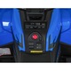 Atv electric pentru copii Robust Blue, 4 motoare de 35W, baterie de 12V/7Ah, telecomanda 2.4G cu 3 viteze, roti spuma EVA, scaun piele ecologica, port USB, MP3, radio FM, Bluetooth, Lumini LED, pedala acceleratie