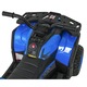 Atv electric pentru copii Robust Blue, 4 motoare de 35W, baterie de 12V/7Ah, telecomanda 2.4G cu 3 viteze, roti spuma EVA, scaun piele ecologica, port USB, MP3, radio FM, Bluetooth, Lumini LED, pedala acceleratie
