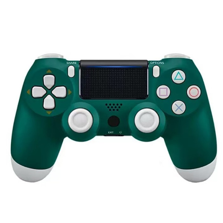 Power Life vezeték nélküli kontroller PlayStation 4-hez, nagy teljesítményű Bluetooth gamepad kettős motoros visszajelzéssel