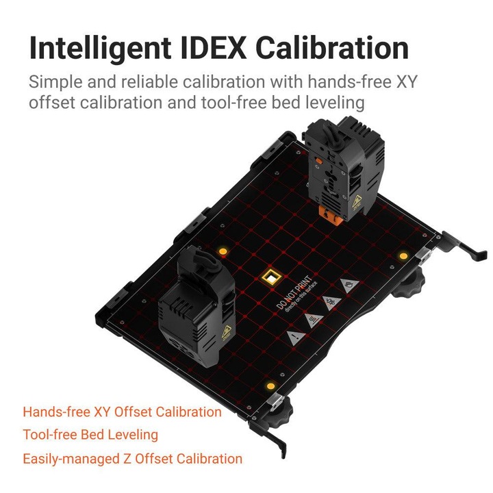 Imprimanta 3D Snapmaker J1S High Speed IDEX, 350 mm/s, Ecran tactil 5"