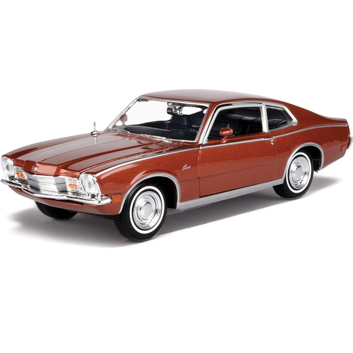 Macheta auto Mercury Comet din 1971, Maro Intens metalizat, Scara 1:24 Motormax