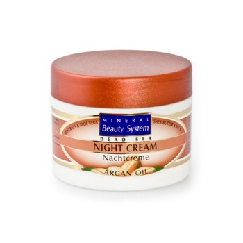 Crema de noapte cu ulei de argan, Mineral Beauty System, 50ml Crema de noapte cu ulei de argan, Mineral Beauty System, 50ml
