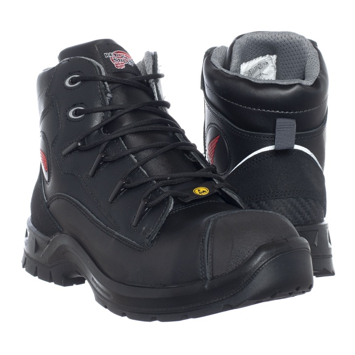 Pantofi De Lucru, Red Wing Shoes, Piele naturala, Negru, 36