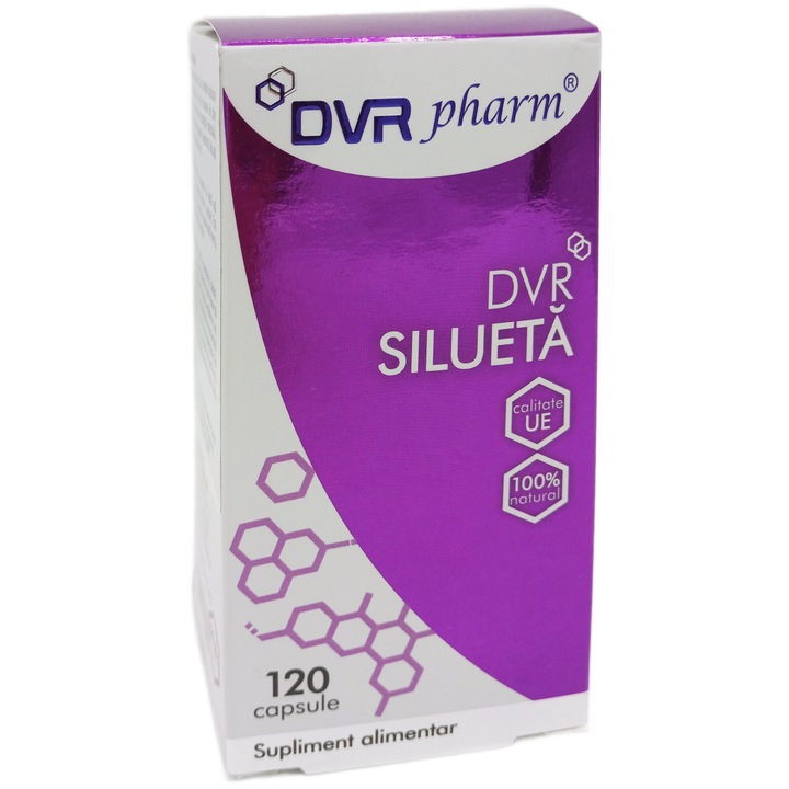 Silueta forte cu konjak, crusin, senna, cicoare, "Reduce pofta de mancare, Arde grasimile, Regleaza tranzitul", 120cps, DVR Pharm