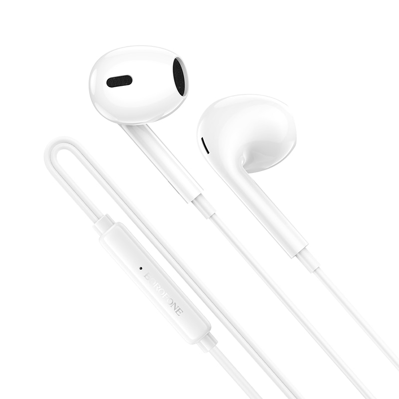 Casti Borofone BM100 Max Fuente, Cu Microfon, Control Redare, Mufa Type C cu DAC, Alb