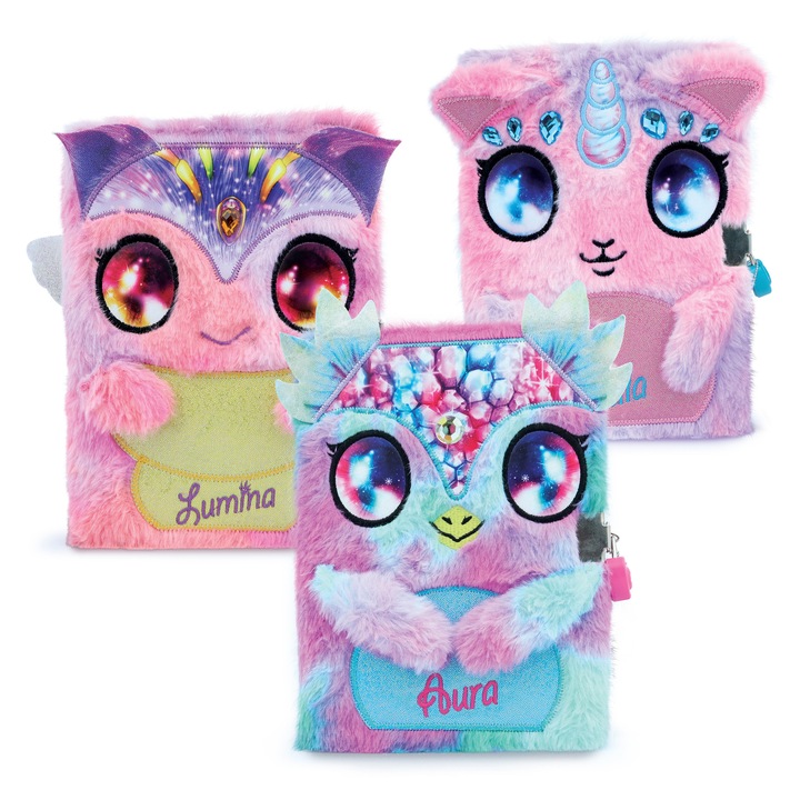 Agenda Nebulous Stars Lumina A5 cu lacat inima set 6 buc