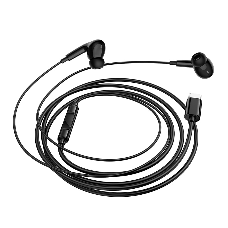 Casti Borofone BM100 Pro Fuente, Cu Microfon, Control Redare, Mufa Type C cu DAC, Negru
