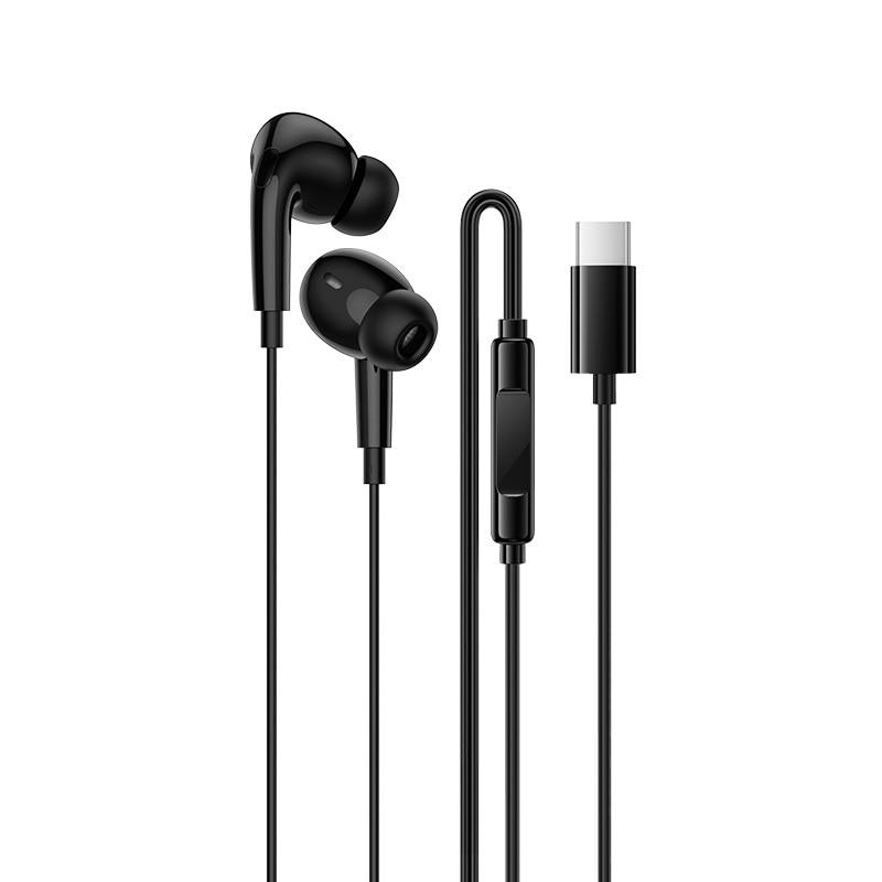 Casti Borofone BM100 Pro Fuente, Cu Microfon, Control Redare, Mufa Type C cu DAC, Negru