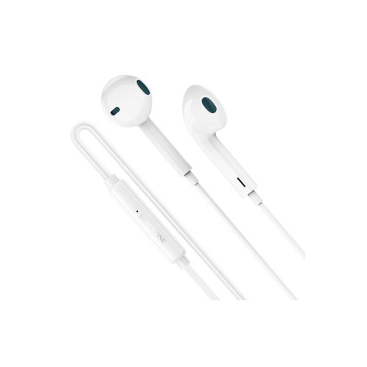 Casti Borofone BM100 Fuente cu microfon Type-C white