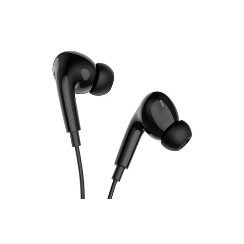 Casti cu fir mufa jack Borofone BM100 Pro Fuente cu microfon black