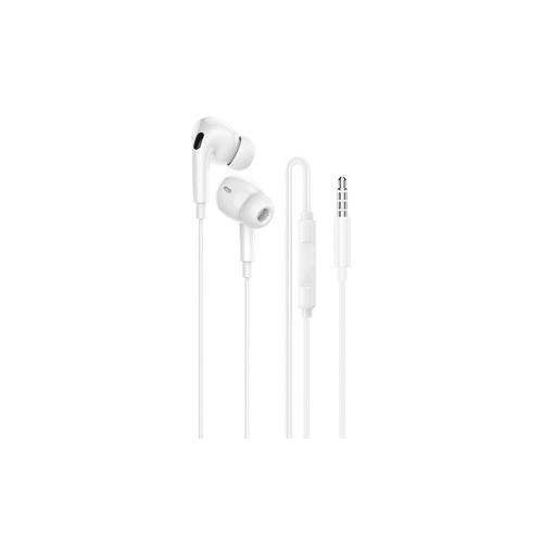 Casti cu fir mufa jack Borofone BM100 Pro Fuente cu microfon white