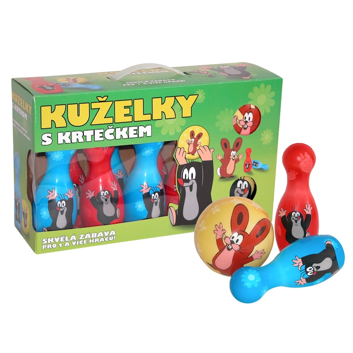 Set Popice cu Krteckem, Wiky, 10 popice 19cm, 2 mingi 10cm, multicolor