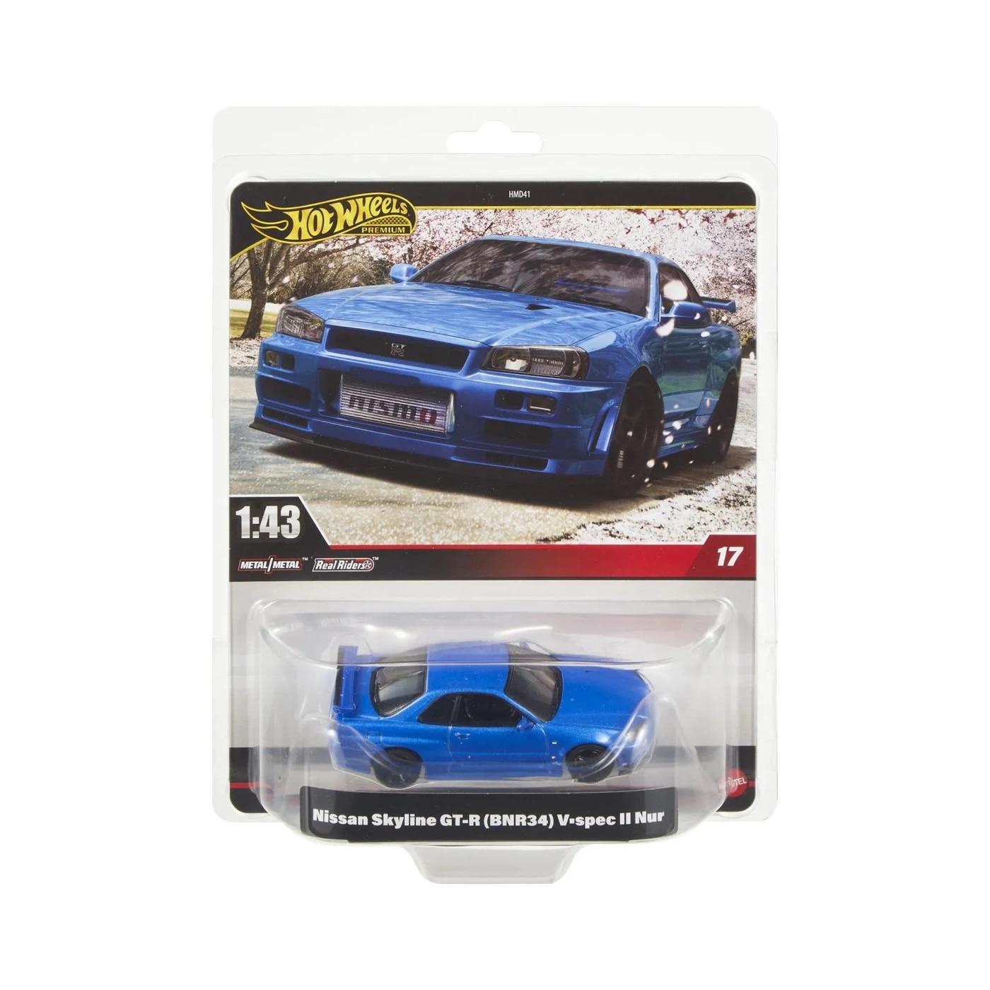 Hot Wheels NISSAN SKYLINE GT-R(BNR34)右向き Masinuta Metalica Hot Wheels Nissan Skyline GT-R (BNR34