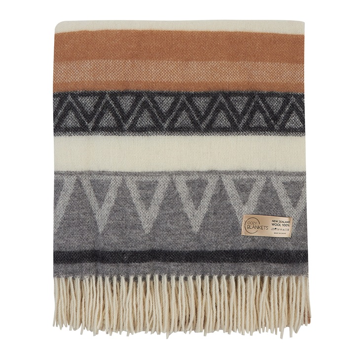 Patura Cozy Blankets, 100% lana, hipoalergenic, multicolor, 190x220cm