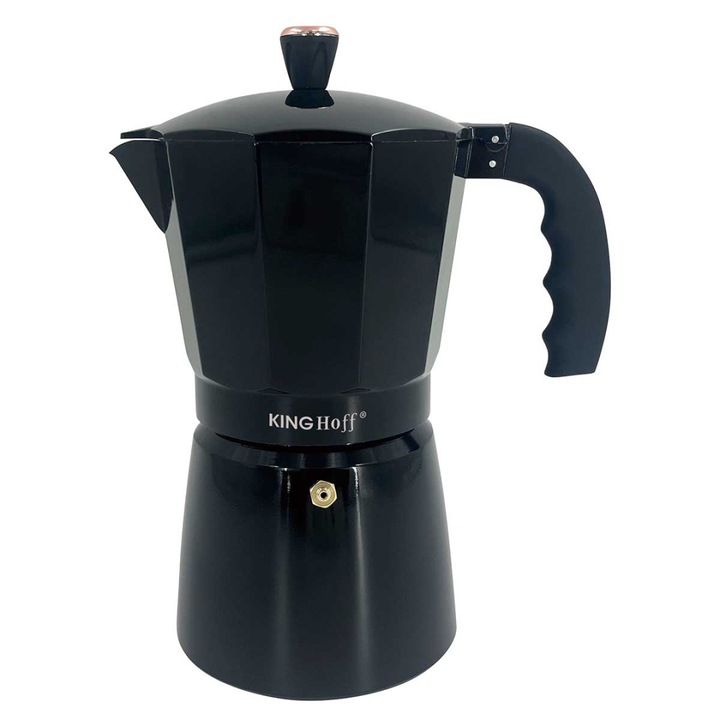 Espressor pentru aragaz, Kinghoff, KH-1885, 12 filizanek, aluminiu, 600ml