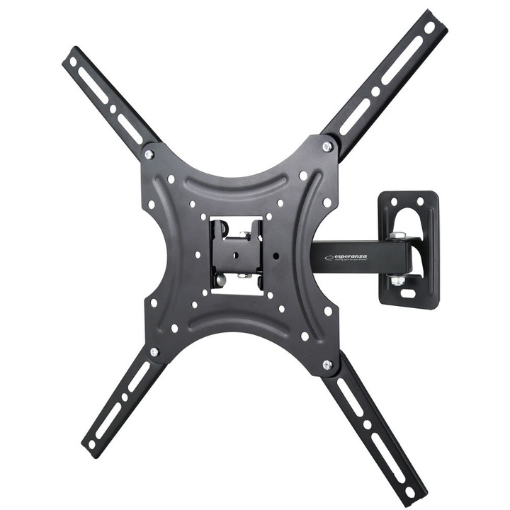 Стойка за стена за телевизор, Esperanza PROTEUS ERW015, 26-70" (26-70"), черен, 30 кг, 360° въртене