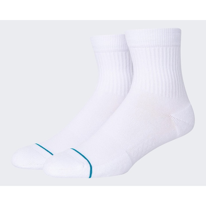 Sosete sport barbati CARHARTT, Stance Icon Quarter, alb, set 1 pereche