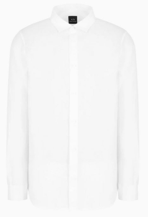 Férfi ing, Armani Exchange, lenvászon, fehér