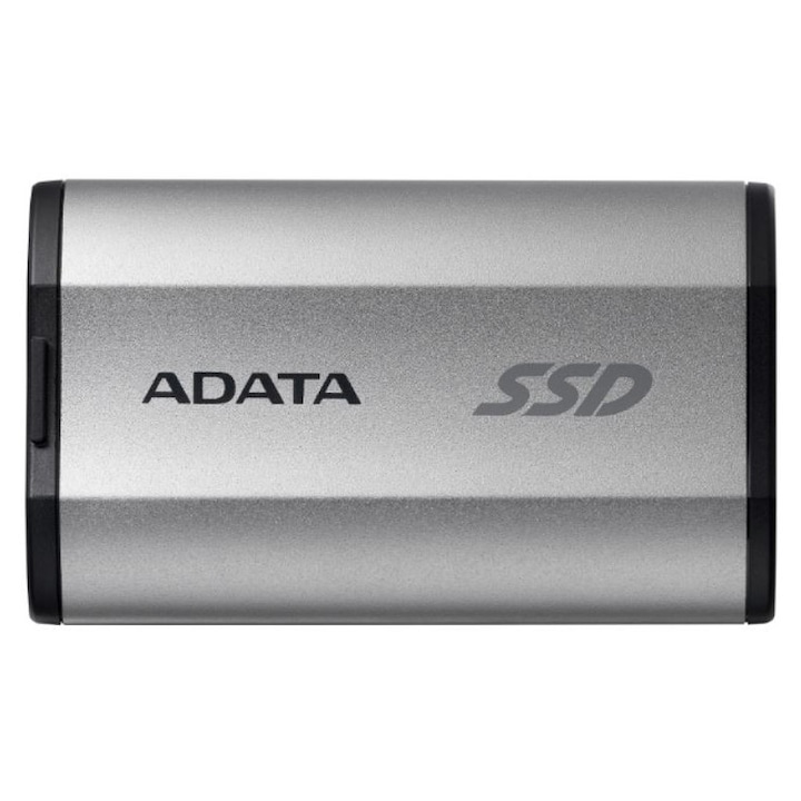 SSD extern Adata SD810, 500GB, 2000MB/s, USB 3.2, argintiu, 12.24x44x72.7mm