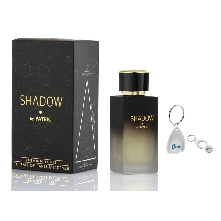 Set de Parfum Shadow by Patric, Barbati, 100ml cu Breloc Personalizat "PMD"