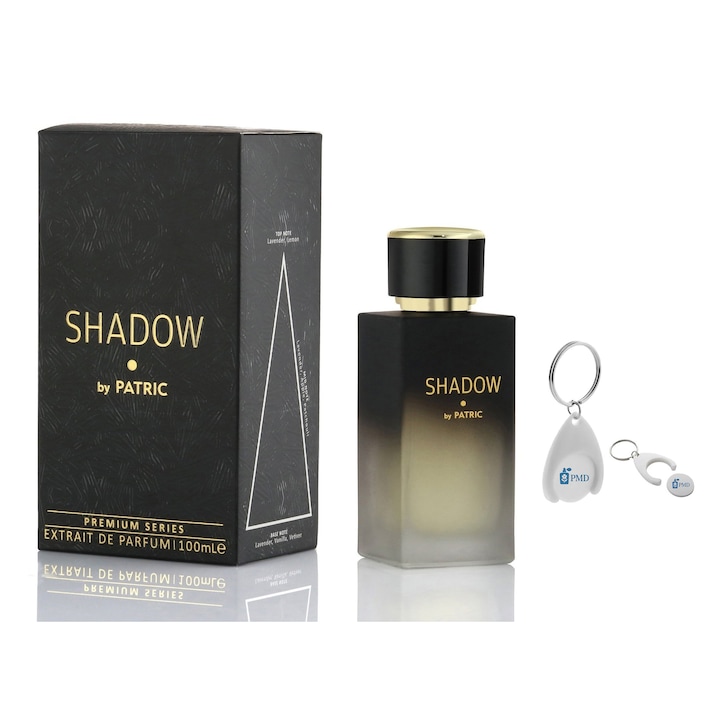 Set de Parfum Shadow by Patric, Barbati, 100ml cu Breloc Personalizat "PMD"