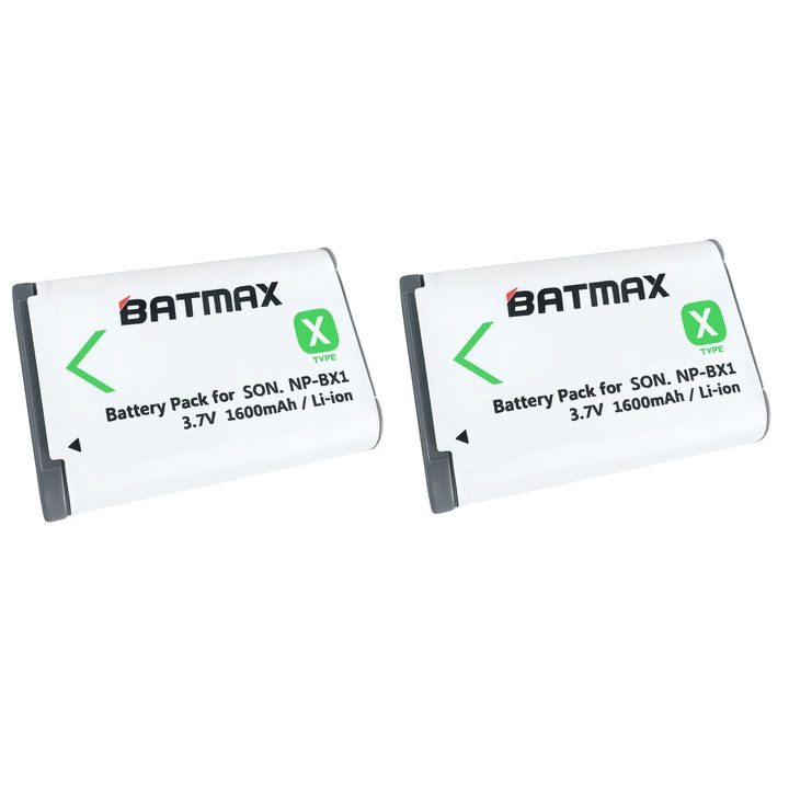 2x Acumulator/Baterie pentru Sony NP-BX1 1600 mAh