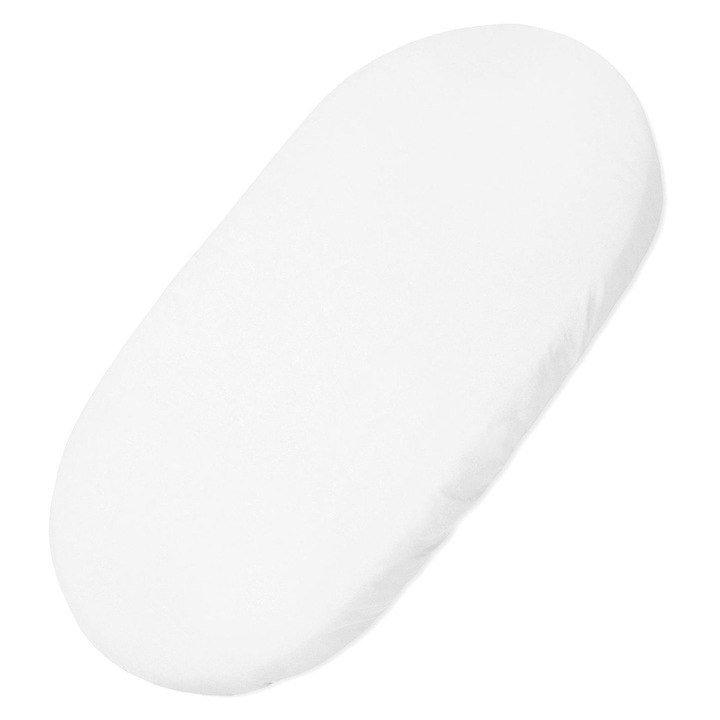 Cearceaf bumbac My Sweet Baby Boho alb 75x35x3cm