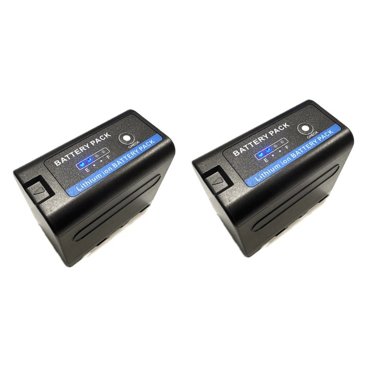 2x Acumulator/Baterie pentru Sony NP-F970 PRO cu indicator 7200 mAh