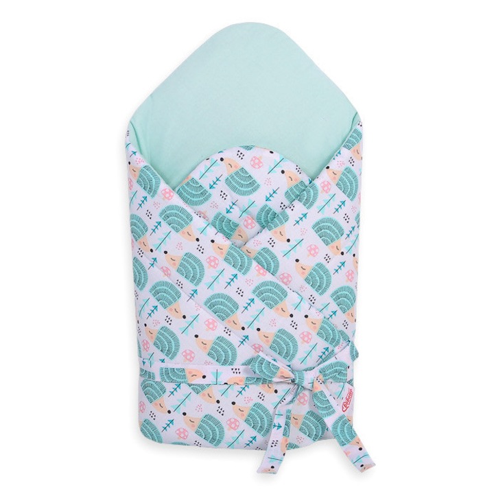 Bobono babatakaró, 2 az 1-ben, erősített és puha, 77x77 cm