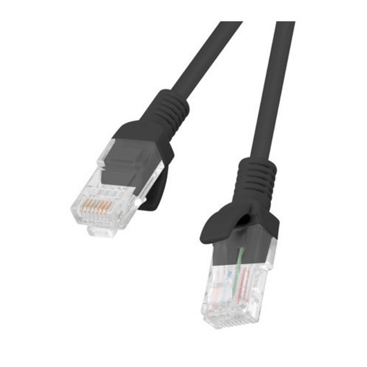 Мрежов кабел Lanberg CAT 5e UTP 2m черен
