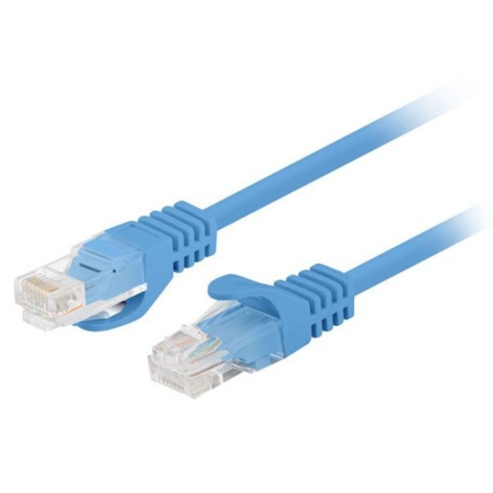 10 darabos Lanberg hálózati kábelkészlet, UTP, Cat5E, kék, 1,5 m