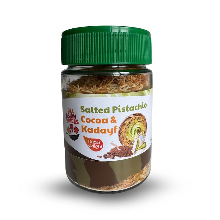 Crema de fistic sarat 45 % cu cacao si kataif- Dubai - All Asian Spices - 275 gr