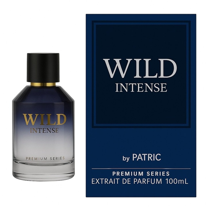 Set Extract de Parfum Wild Intense by Patric, Barbati, 100ml cu mostra 2ml