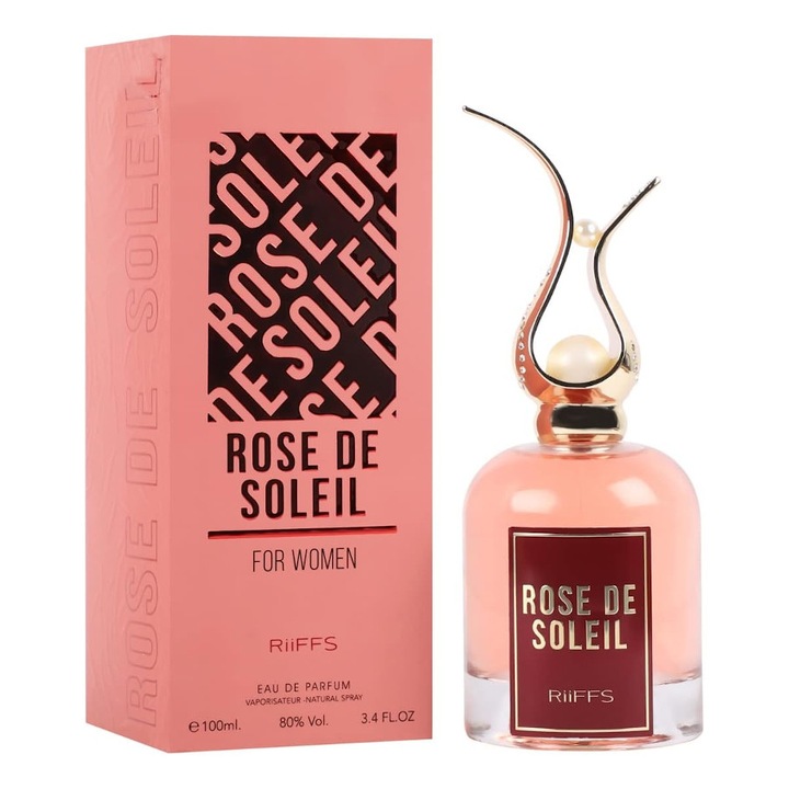 Комплект парфюмна вода Riiffs Rose de Soleil, 100мл, Флорално-сладък, с мостра 2мл