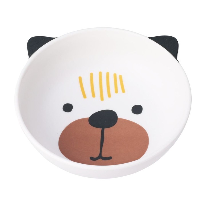 Bol pentru copii Gift Design, 100% melamina, diametru 15 cm, finisaj mat, design ursulet