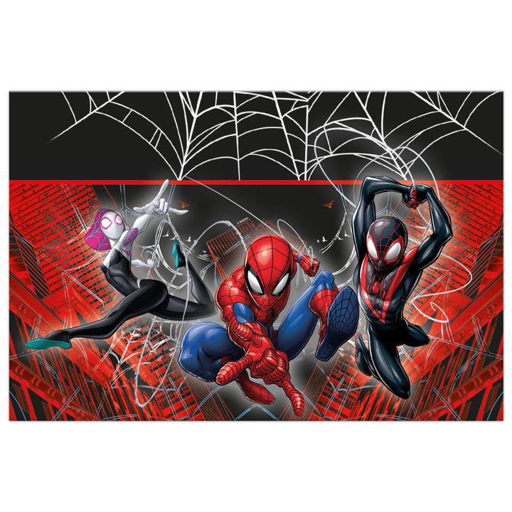 Fata de masa Petrecere Spider-Man World Of Webs, plastic 120x180 cm