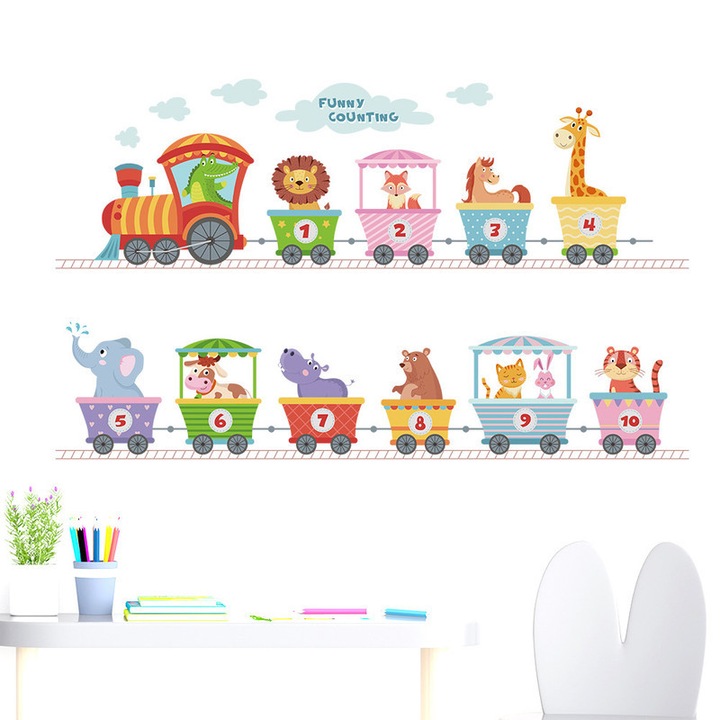 Stickere decorative Giftstorm, PVC, multicolor