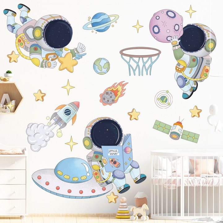 Stickere decorative Giftstorm, PVC, multicolor