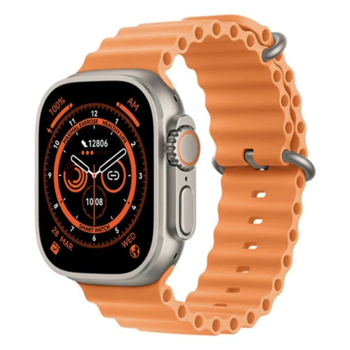 HIwatch Pro 2,1 hüvelykes okosóra, Bluetooth hívás, vezeték nélküli töltő, fém, hívás- és közösségi hálózati értesítések, oximéter, pulzusmérő, hőmérő, alvásfigyelés