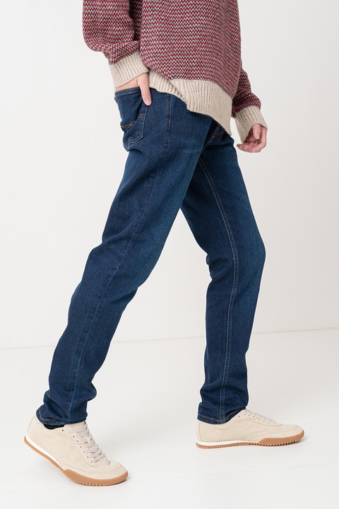 Pepe Jeans London, Blugi regular fit uni, Albastru